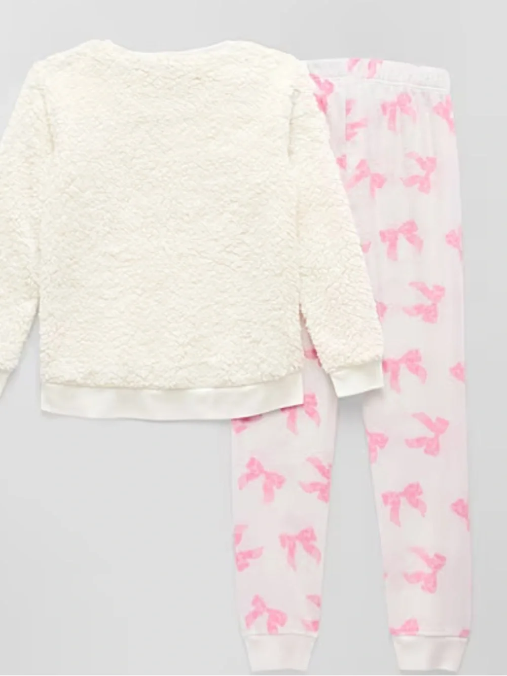 Girls Plush Crew Neck Long Sleeve 2-pc. Pajama Set NWT size 10-12